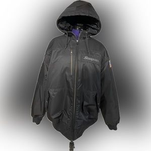Snap-On Tools jacket medium black hooded bomber